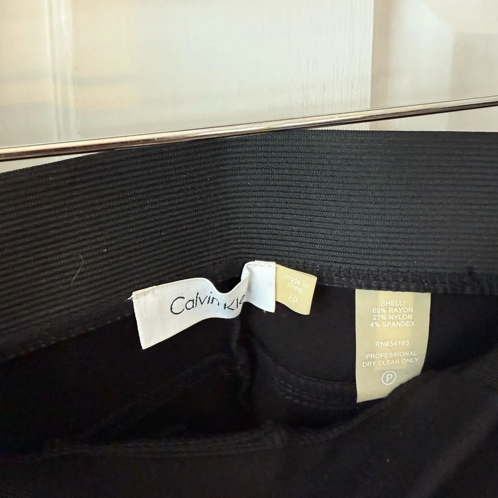 Calvin Klein Black Ankle Dress Pants Leggings - Picture 4 of 6